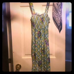 Recycled boho hippie dress